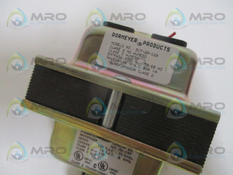 DORMEYER DCT-20-120 TRANSFORMER *USED*