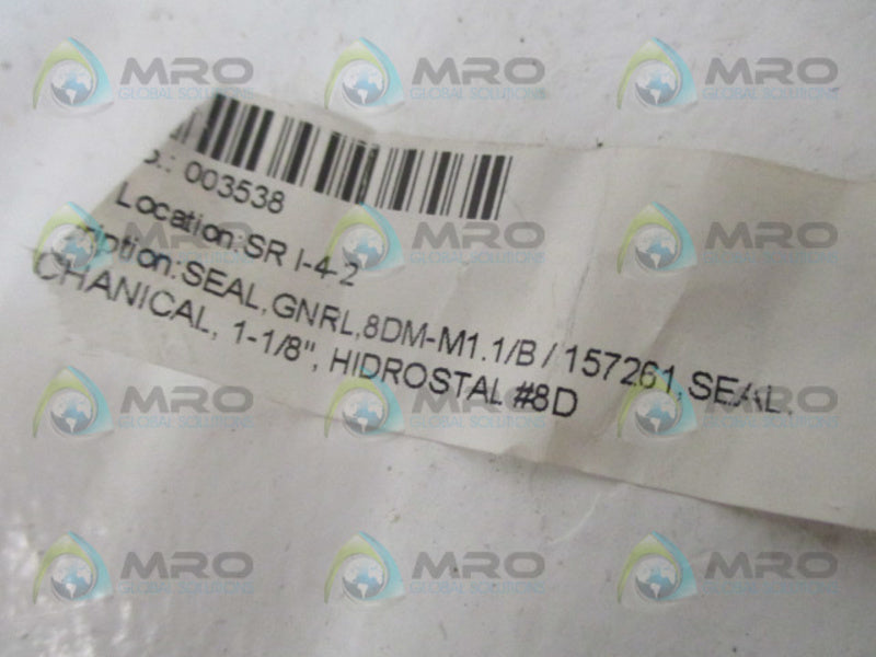 INDUSTRIAL MRO 157261 SEAL 1-1/8" *NEW NO BOX*