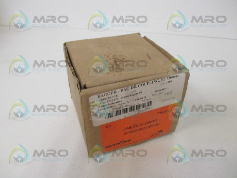 REXNORD 7300010 E3 OMEGA COUPLING ELEMENT *NEW IN BOX*