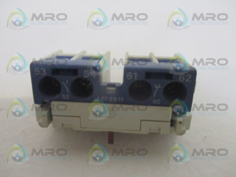 TELEMECANIQUE LA1-EN11 AUXILIARY CONTACT BLOCK *USED*