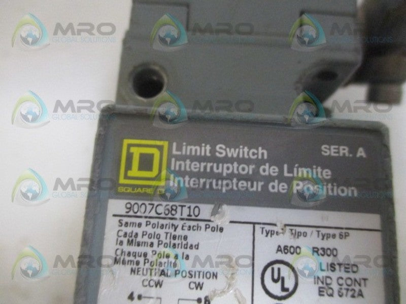 SQUARE D 9007C54A2 SER. A LIMIT SWITCH (AS PICTURED) *USED*