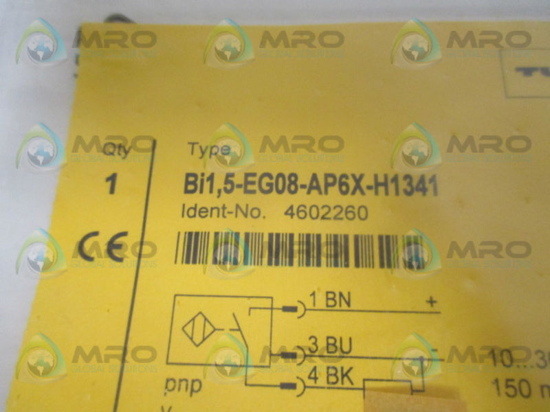 TURCK BI1,5-EG08-AP6X-H1341 PROXIMITY SWITCH * NEW IN FACTORY BAG *