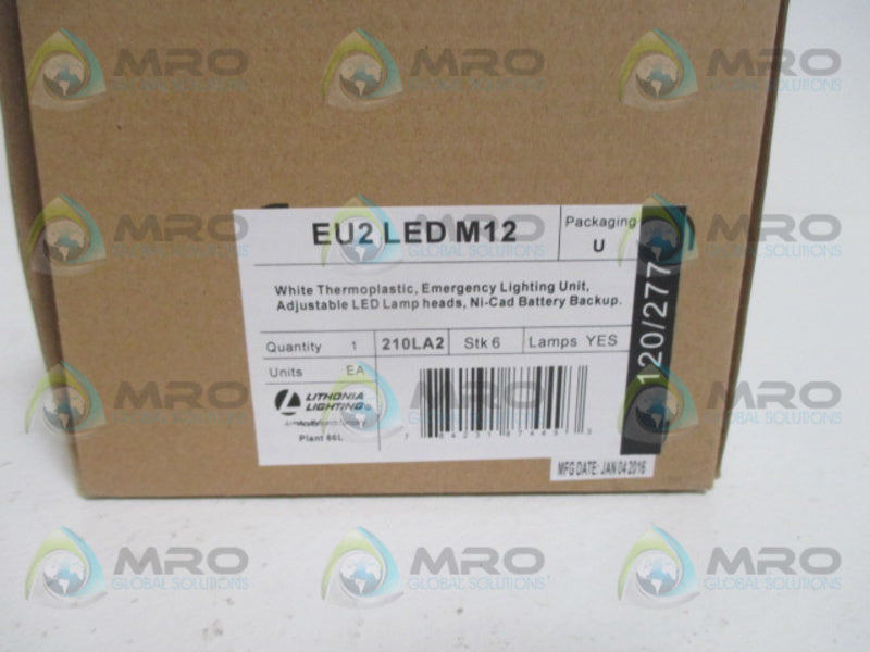 LITHONIA LIGHTING EU2 LED M12 EMERGENCY LIGHTING *NEW IN BOX*