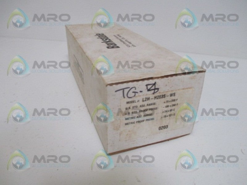 BARKSDALE L2H-H203-WS TEMPERATURE SWITCH *NEW IN BOX*
