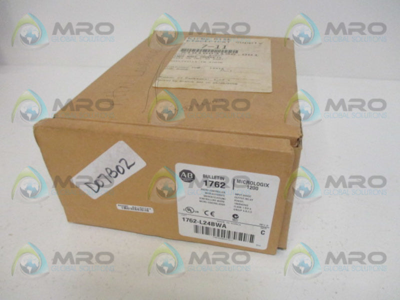 ALLEN BRADLEY MICROLOGIX 1200 1762-L24BWA SER. C F/W 10 CONTROLLER *NEW  N BOX*