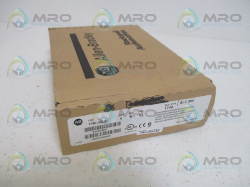 ALLEN BRADLEY SLC 500 1746-HSCE SER. A F/W 2.3 HIGH SPEED COUNTER *NEW IN BOX*