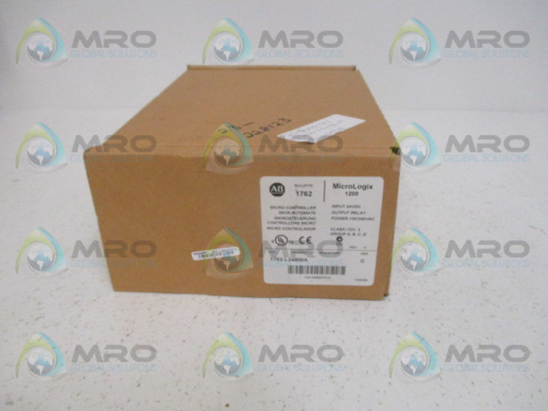 ALLEN BRADLEY MICROLOGIX 1200 1762-L24BWA SER. C F/W 12 CONTROLLER *NEW IN BOX*