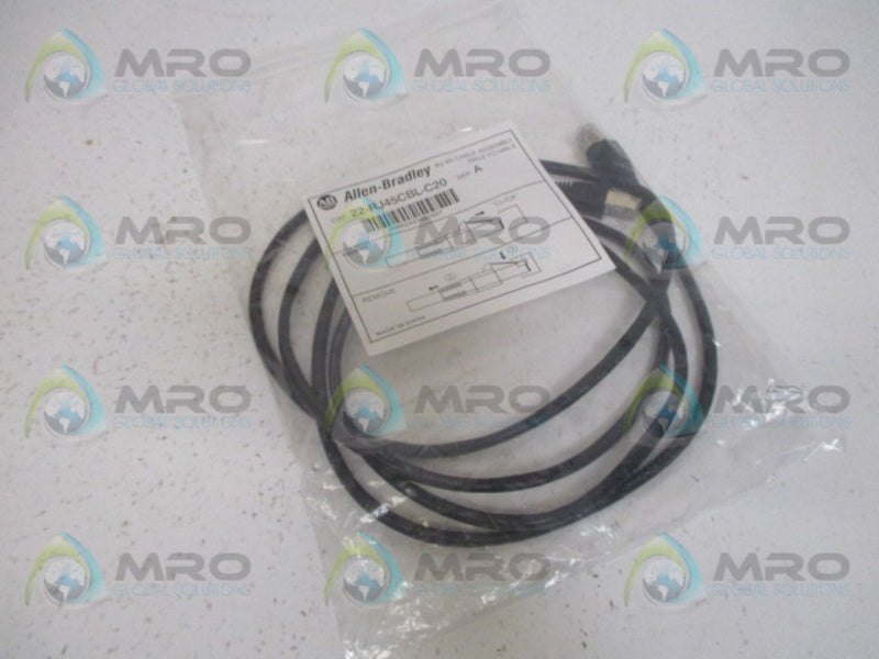 ALLEN BRADLEY 22-RJ45CBL-C20 SER. A CABLE * NEW IN FACTORY BAG *