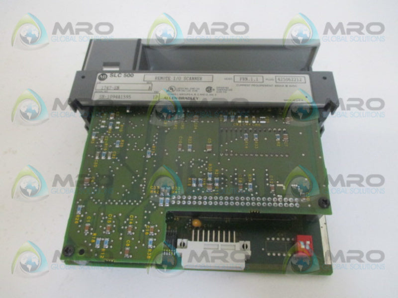 ALLEN BRADLEY SLC 500 1747-SN SER. A F/W 1.1 REMOTE I/O SCANNER *NEW NO BOX*