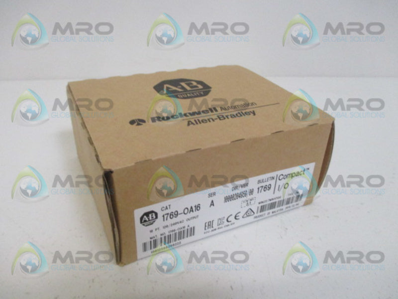 ALLEN BRADLEY 1769-OA16 SER. A F/W 3.1 DATE: 2015 *FACTORY SEALED*