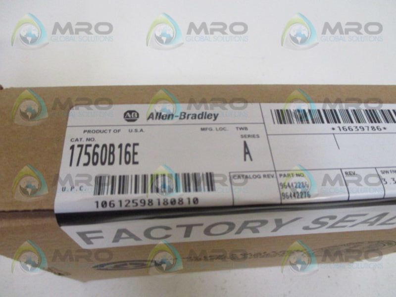 ALLEN BRADLEY 1756-OB16E SER. A F/W 3.3 DATE: 2011 * FACTORY SEALED *