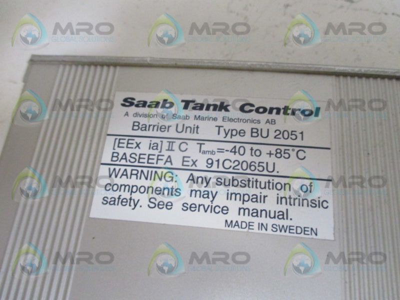 SAAB TANK CONTROL BU2051 BARRIER UNIT *NEW NO BOX*