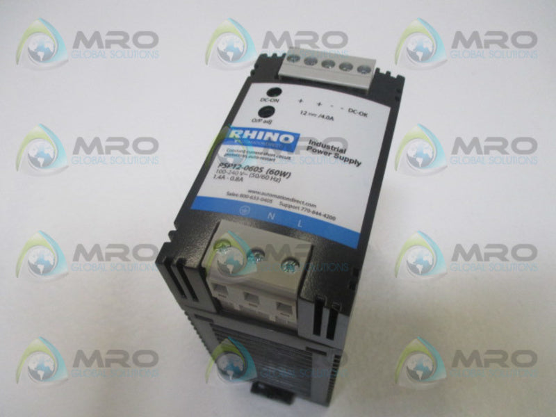 RHINO PSP12-060S (60W) POWER SUPPLY 100-240V *NEW NO BOX*