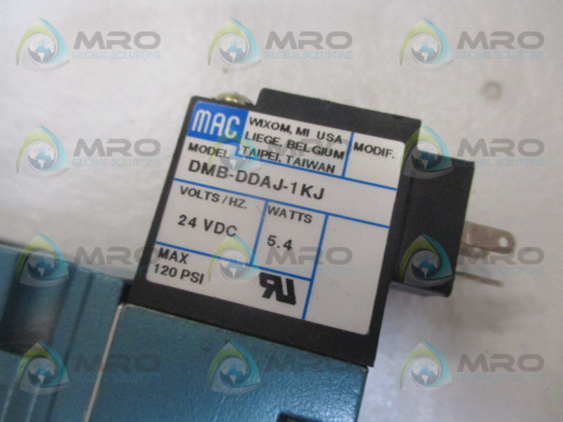 MAC 411A-B0A-DM-DDAJ-1KJ SOLENOID VALVE 24VDC *USED*