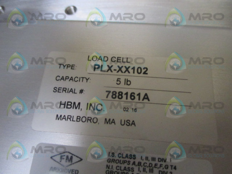 HBM PLX-XX102 LOAD CELL 5LB CAPACITY *NEW NO BOX*