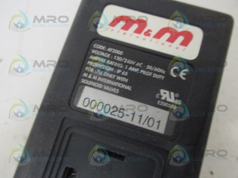 M&M AT2000 000025-11/01 TEST PIECE 120/240VAC *USED*