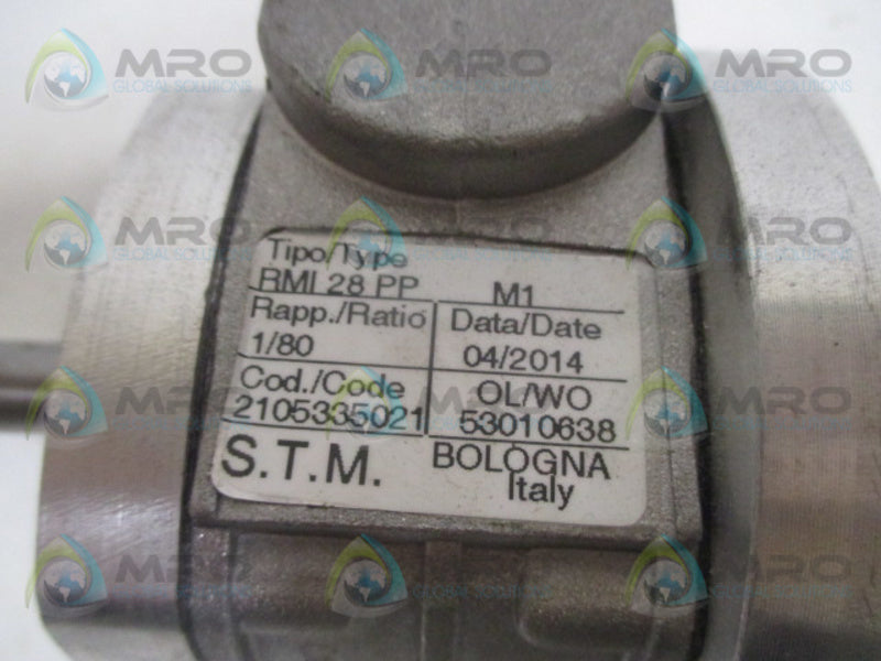 S.T.M RMI28PP MOTOR WORM GEARBOX *NEW NO BOX*