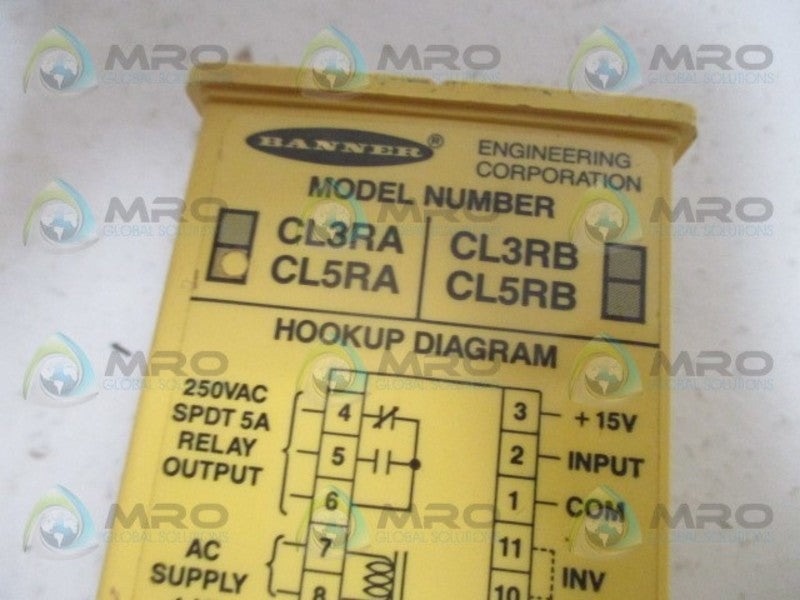 BANNER ENGINEERING CLR5A LOGIC MODULE *USED*