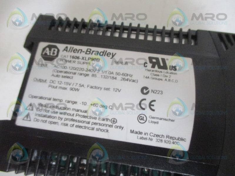 ALLEN BRADLEY 1606-XLP90B SER. A POWER SUPPLY *NEW NO BOX*