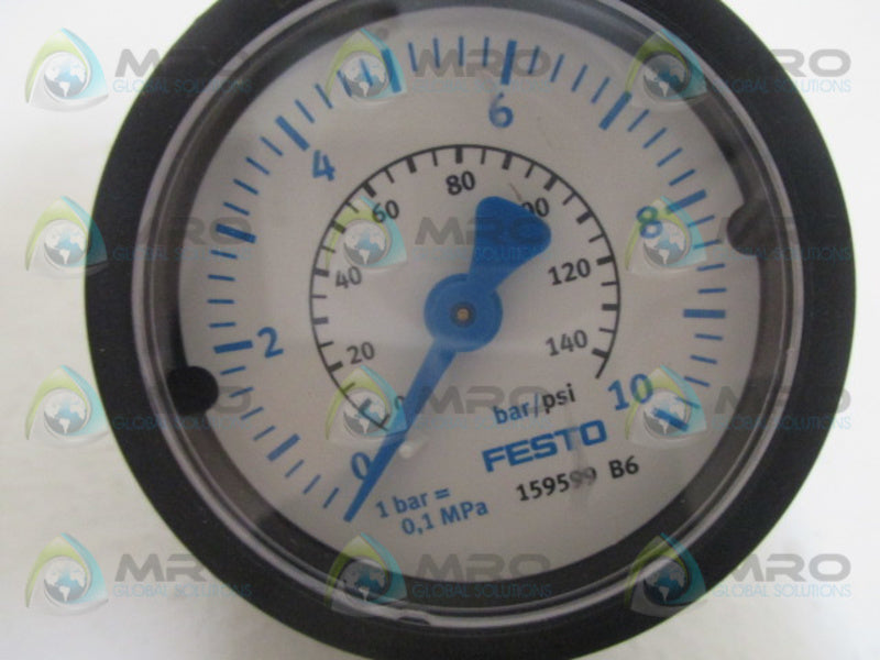 FESTO 159599 GAUGE 10BAR / 100 PSI *NEW NO BOX*