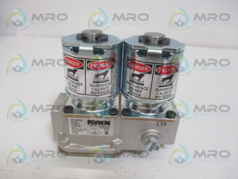 FLYNN 408329 GAS VALVE 25VAC (AS PICTURED) *NEW NO BOX*