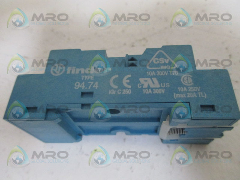 FINDER 94.74 RELAY SOCKET *NEW NO BOX*