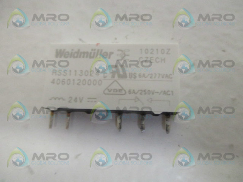 WEIDMULLER RSS113024 RELAY MODULE COIL 24VDC *USED*