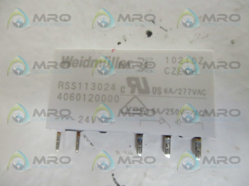 WEIDMULLER RSS113024 RELAY MODULE COIL 24VDC *USED*