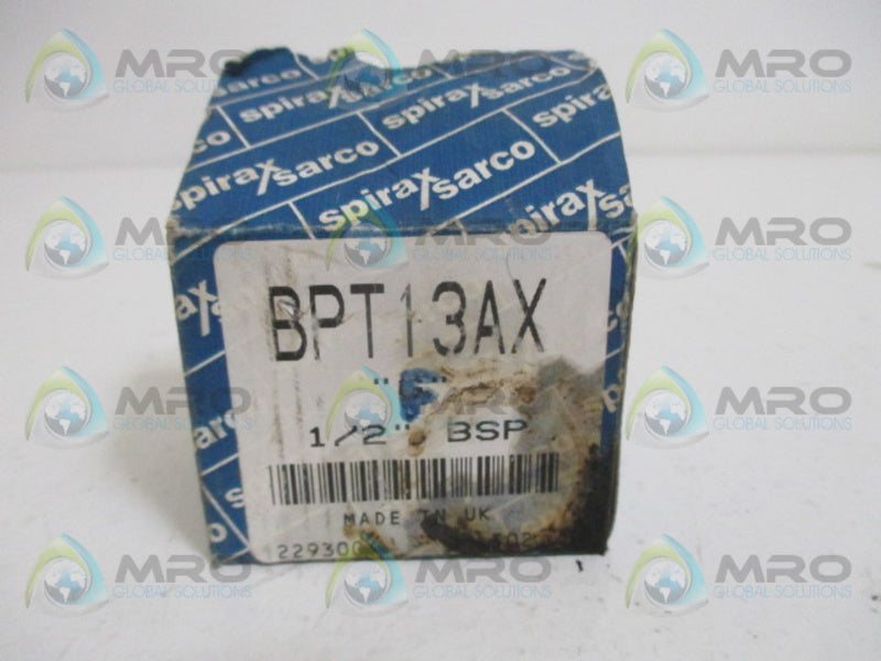 SPIRAX SARCO BPT13AX BALANCED PRESSURE THERMOSTATIC STEAM TRAP 1/2" *NEW IN BOX*