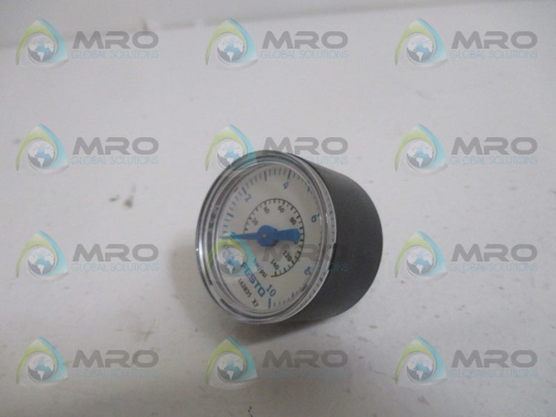 FESTO MA-40-10-1/8-EN PRESSURE GAUGE 0-140 PSI 0-10 BAR *NEW IN BOX*