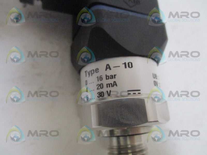 WIKA A-10 PRESSURE TRANSMITTER 12719286 *NEW IN BOX*