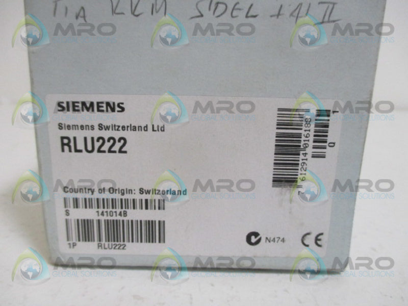 SIEMENS RLU222 HEATING CONTROLLER *NEW IN BOX*