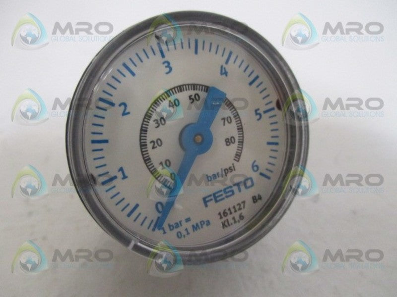 FESTO MAP-40-6-1/8-EN PRESSURE GAUGE 0-80PSI 0-6BAR *NEW IN BOX*
