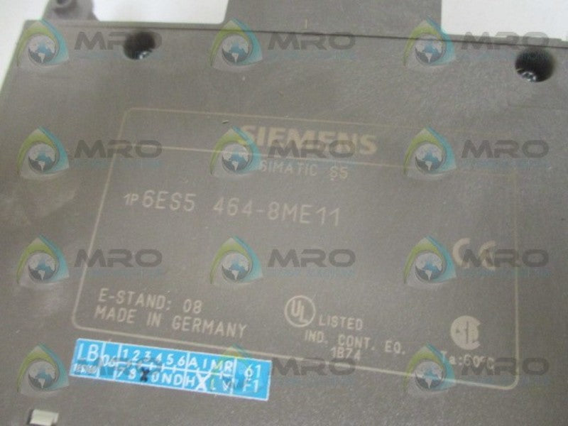 SIEMENS 6ES5464-8ME11 ANALOG INPUT MODULE *NEW NO BOX*