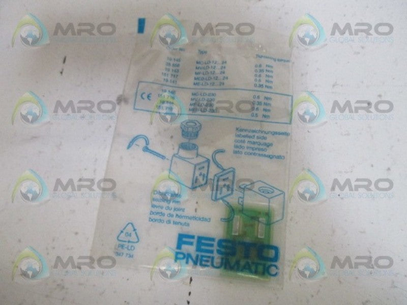 FESTO 19144 LED INDICATOR GASKET 230V *NEW IN FACTORY BAG*