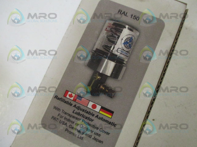 PROMIX RAL150 REFILLABLE ADJUSTABLE AUTOMATIC LUBRICATOR *NEW IN BOX*