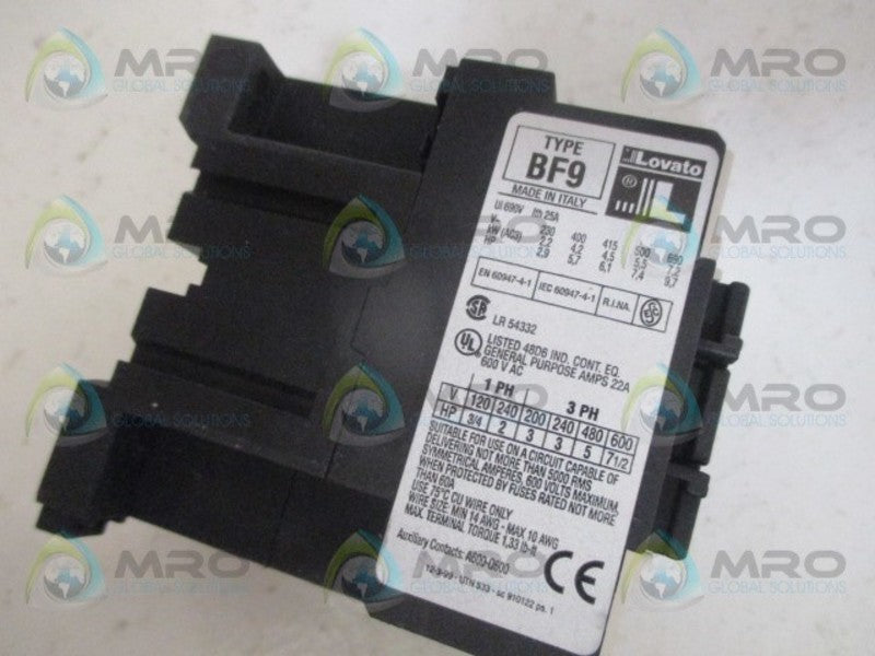 LOVATO BF9.10 CONTACTOR 277V *NEW NO BOX*