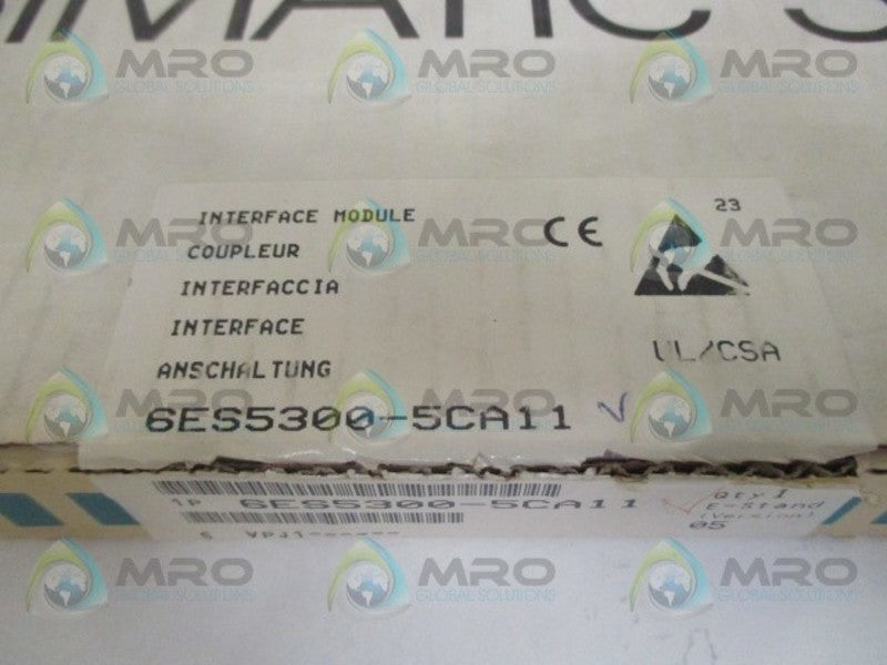 SIEMENS SIMATIC S5 6ES5300-5CA11 INTERFACE MODULE *NEW IN BOX*