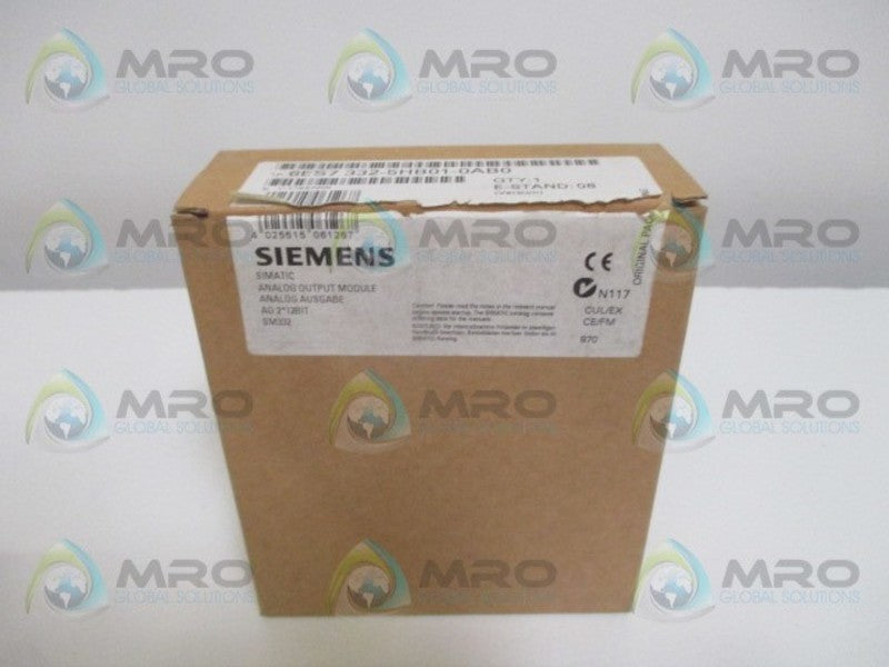 SIEMENS SIMATIC S7 6ES7332-5HB01-0AB0 ANALOG OUTPUT MODULE *NEW IN BOX*