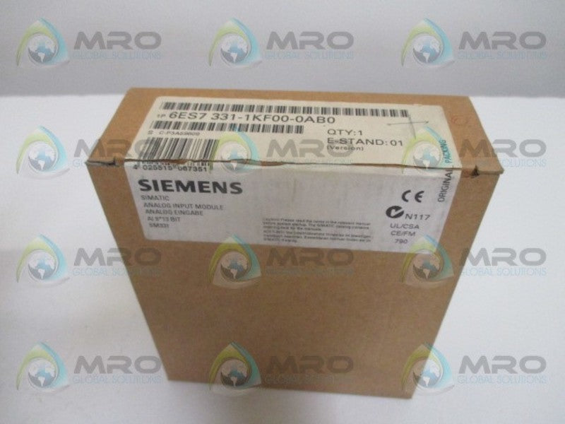 SIEMENS SIMATIC S5 6ES7331-1KF00-0AB0 ANALOG INPUT MODULE *NEW IN BOX*