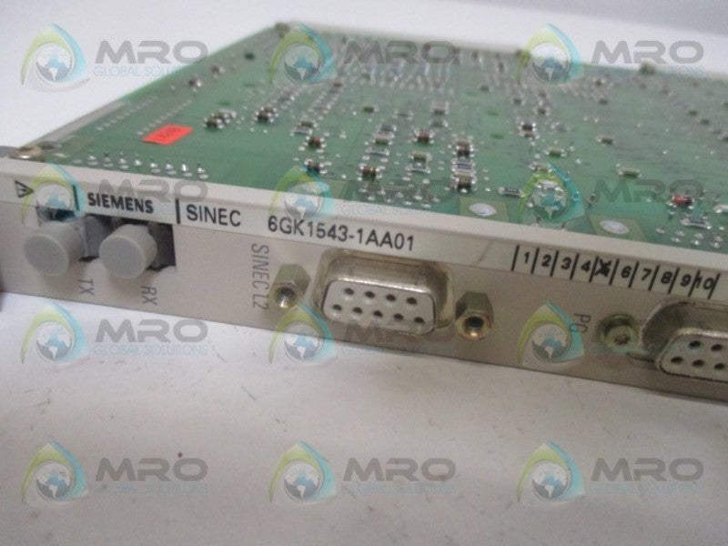 SIEMENS SIMATIC 6GK1543-1AA01 COMMUNICATION MODULE *USED*