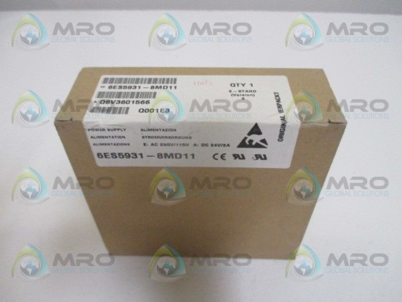 SIEMENS SIMATIC 6ES5931-8MD11 POWER SUPPLY MODULE *FACTORY SEALED*