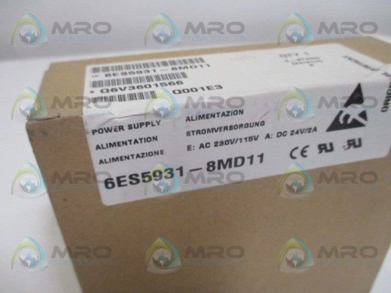 SIEMENS SIMATIC 6ES5931-8MD11 POWER SUPPLY MODULE *FACTORY SEALED*