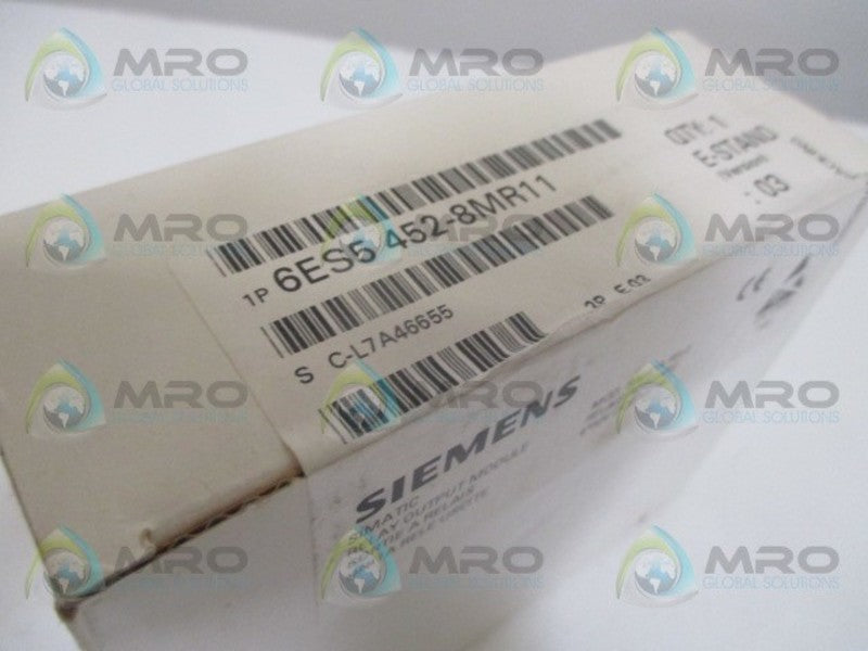 SIEMENS SIMATIC S5 6ES5452-8MR11 RELAY OUTPUT MODULE *FACTORY SEALED*