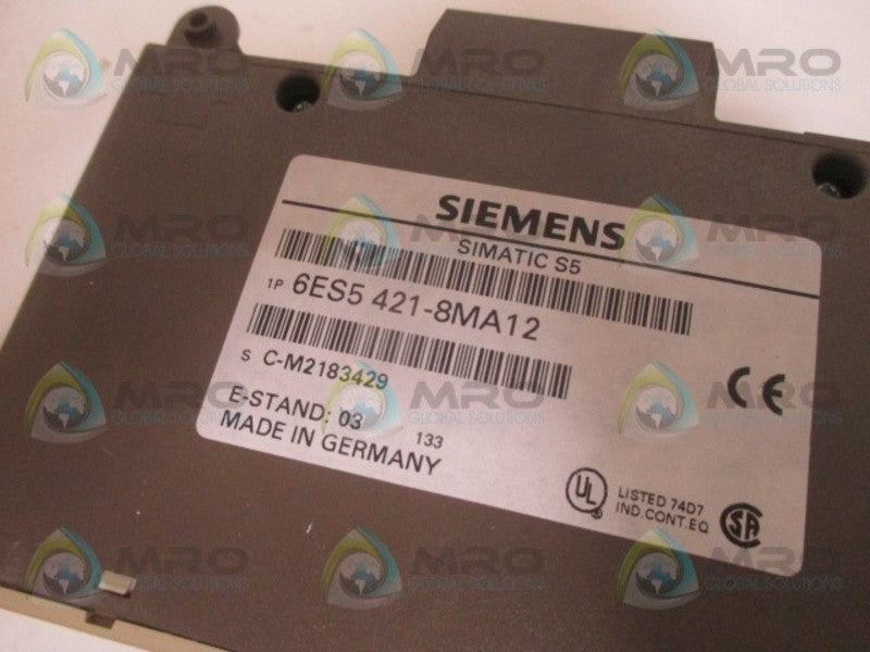 SIEMENS SIMATIC S5 6ES5421-8MA12 DIGITAL INPUT MODULE *NEW IN BOX*