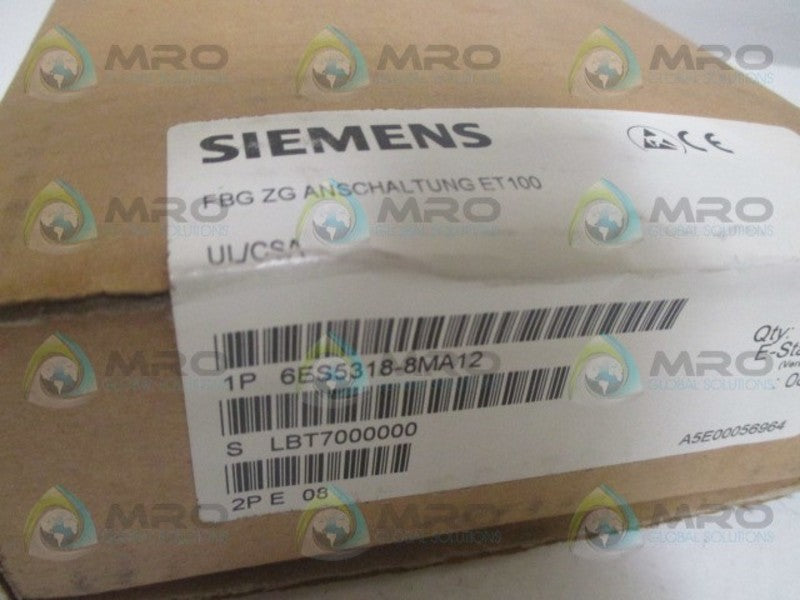 SIEMENS 6ES5318-8MA12 ET100U IM318 I/F MODULE  NSFS