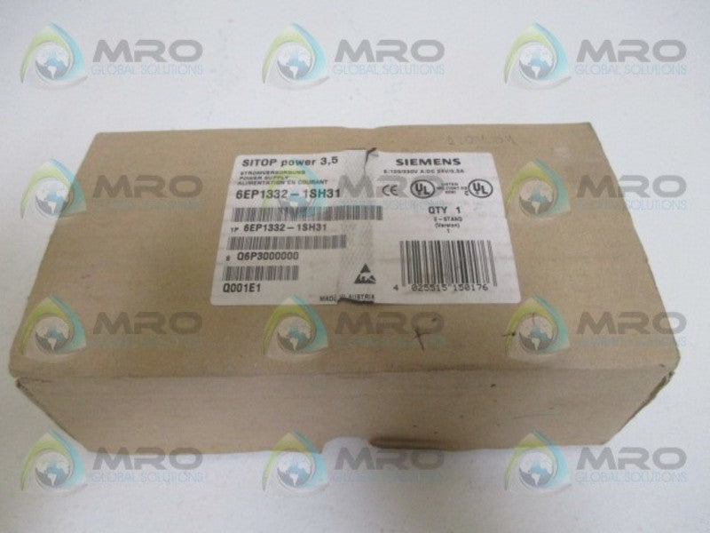SIEMENS 6EP1332-1SH31 POWER SUPPLY 120/230VAC 3,5A/24VDC *NEW IN BOX*