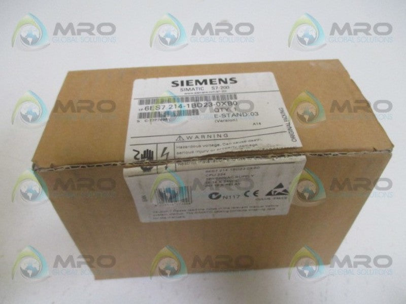 SIEMENS SIMATIC S7-200 6ES7214-1BD23-0XB0 CPU MODULE *NEW IN BOX*