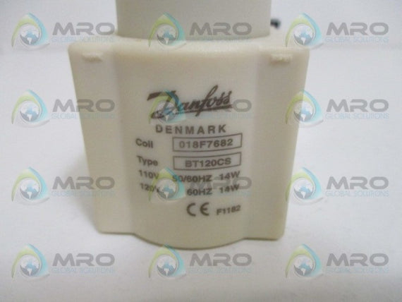 DANFOSS 018F7682 SOLENOID COIL 14W 120V*NEW NO BOX*