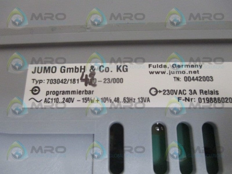 JUMBO 703042/181-000-23/000 TEMPERATURE CONTROLLER (AS PICTURED) *NEW IN BOX*